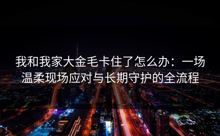 我和我家大金毛卡住了怎么办:一场温柔现场应对与长期守护的全流程 我和我家大金毛卡住了怎么办:一场温柔现场应对与长期守护的全流程